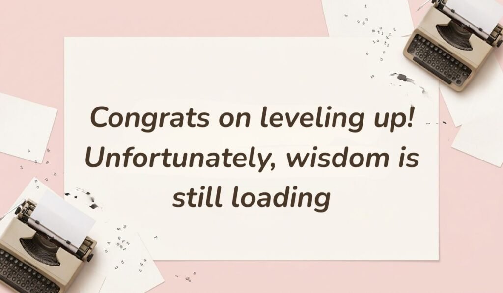 Soft pink desktop layout with vintage typewriters featuring birthday wishes for belated birthday reading, "Happy belated birthday! I hope your special day was filled with happiness, laughter, and beautiful memories"