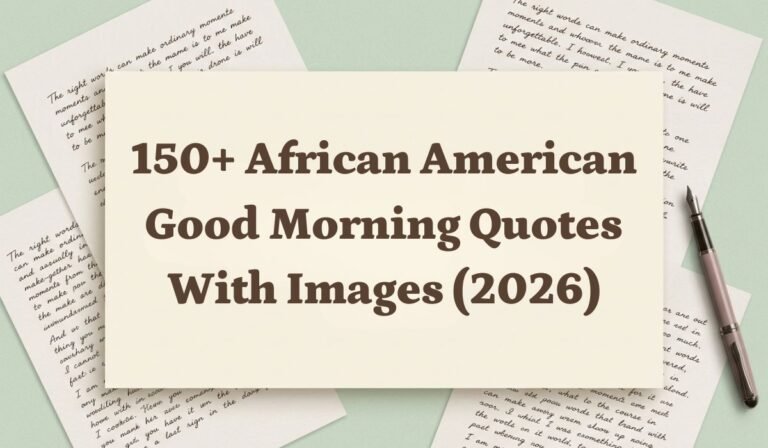 150+ African American Good Morning Quotes with Images (2026)