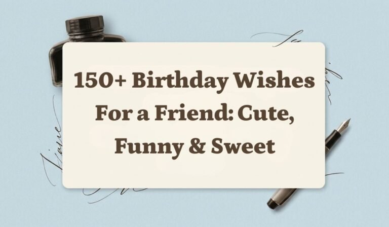 150+ Birthday Wishes for a Friend: Cute, Funny & Sweet