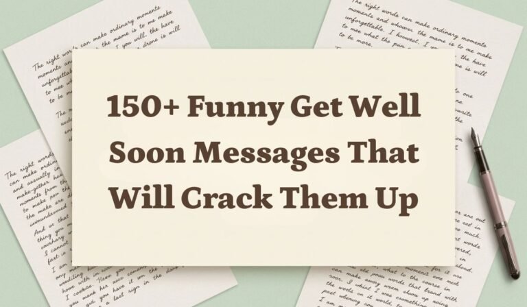 150+ Funny Get Well Soon Messages That Will Crack Them Up