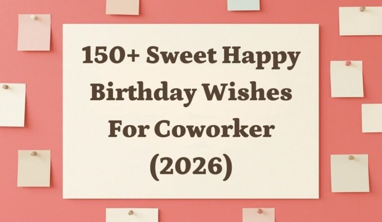 150+ Sweet Happy Birthday Wishes for Coworker (2026)