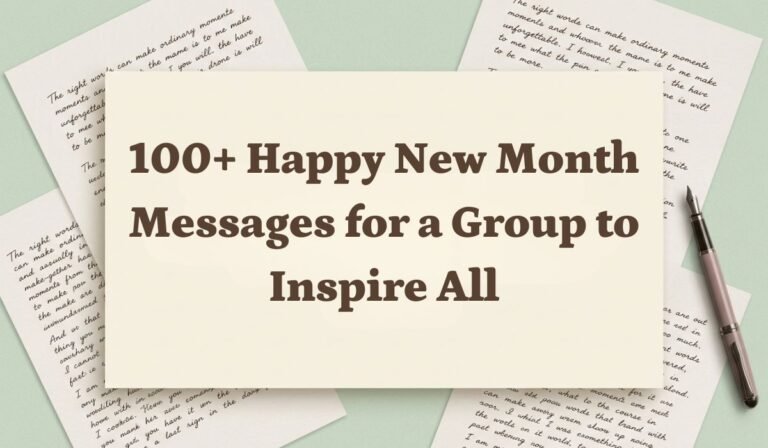 100+ Happy New Month Messages for a Group to Inspire All