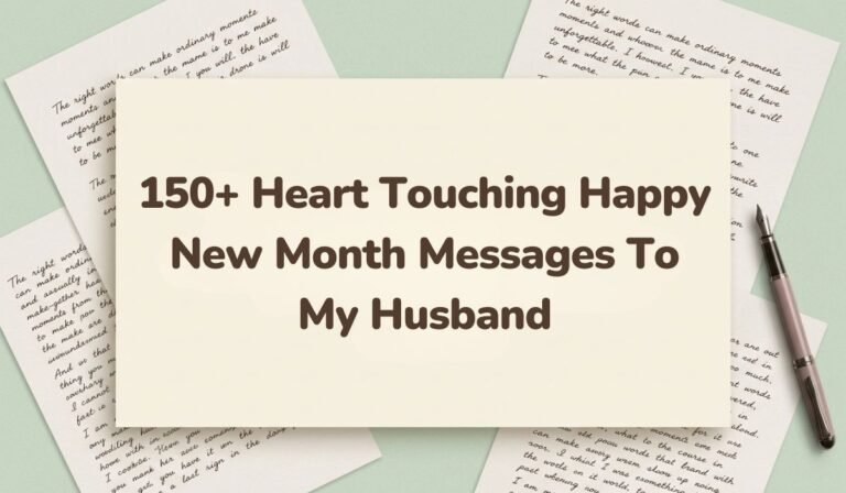 150+ Heart Touching Happy New Month Messages to My Husband