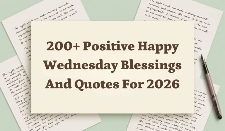 200+ Positive Happy Wednesday Blessings and Quotes for 2026