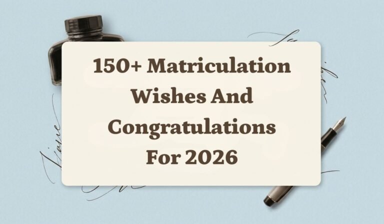 150+ Matriculation Wishes and Congratulations for 2026