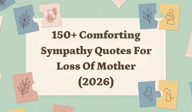 150+ Comforting Sympathy Quotes for Loss of Mother (2026)