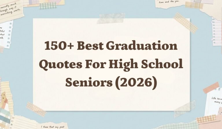 150+ Best Graduation Quotes for High School Seniors (2026)