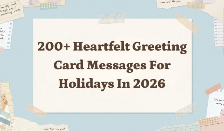 200+ Heartfelt Greeting Card Messages for Holidays in 2026