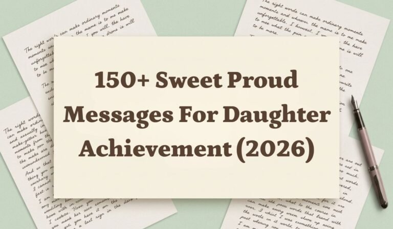 150+ Sweet Proud Messages For Daughter Achievement (2026)