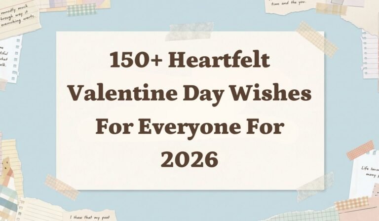 150+ Heartfelt Valentine Day Wishes for Everyone for 2026
