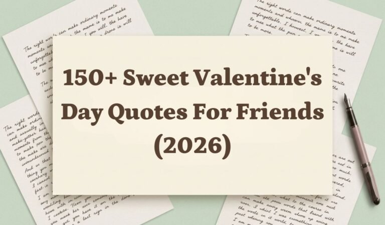 150+ Sweet Valentine's Day Quotes for Friends (2026)
