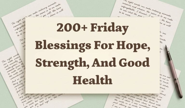 200+ Friday Blessings for Hope, Strength, and Good Health