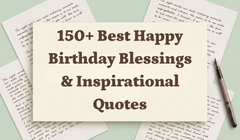 150+ Best Happy Birthday Blessings & Inspirational Quotes