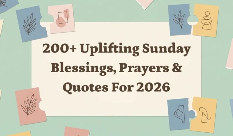 200+ Uplifting Sunday Blessings, Prayers & Quotes for 2026